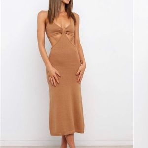 Petal and Pup Hailey Dress - Tan Size 4